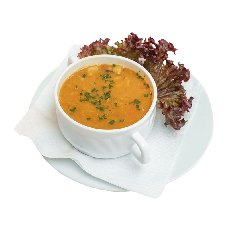 Restaurantmedaillon_Food_Serbischebohnensuppe